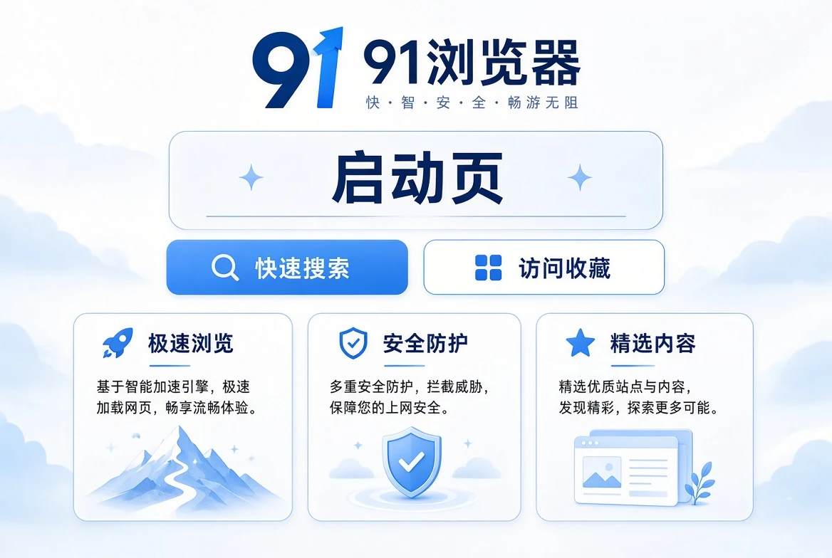 91浏览器启动页说明